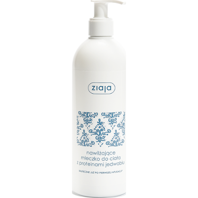 nawilżające mleczko do ciała z proteinami jedwabiu Ziaja