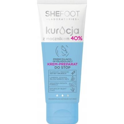 SheFoot Kuracja Zmiękczający Wygładzający Krem Do Stóp Mocznik 40% 45ml