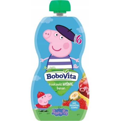 Bobovita Deser Dla Dzieci Mus Owocowy Wiśniowo Bananowy Po 6 Miesiącu 100g