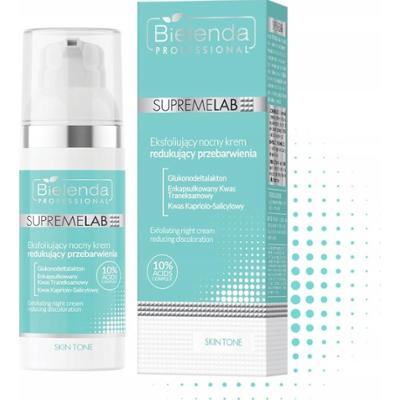Bielenda Supremelab Skin Tone Eksfoliujący Nocny Krem Na Przebarwienia 50ml