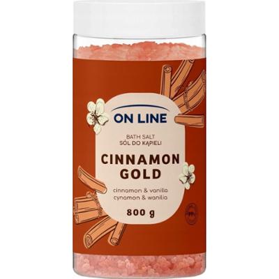 On Line Odprężająca Naturalna Sól Do Kąpieli Vanilla Cinnamon Gold 800g