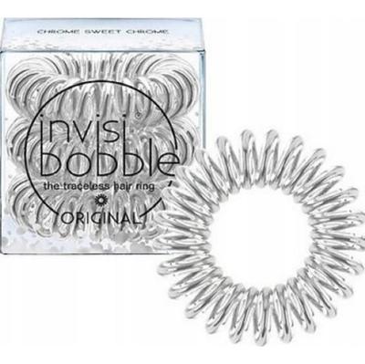 Invisibobble Gumki Do Włosów Sprężynki Srebrne Chrome Sweet Chrome 3 sztuki