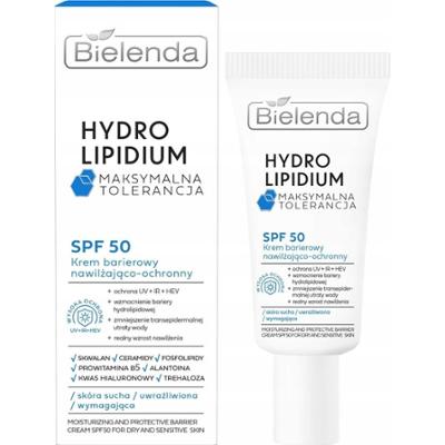 Bielenda Hydro Lipidium Nawilżająco Ochronny Krem Do Twarzy SPF 50 Na Dzień