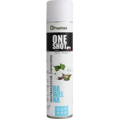 Freshtek One Shot Neutralizator Zapachów Odświeżacz Powietrza Bawełna 600ml