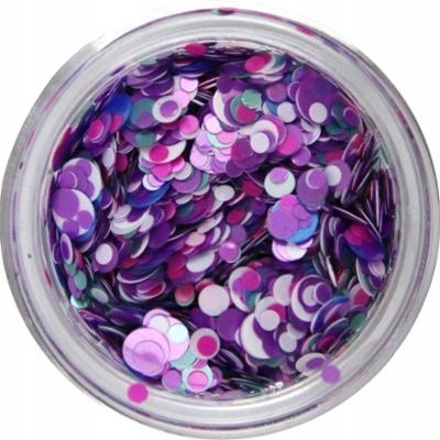 Claresa Kolorowy Pyłek Do Paznokci Hybrydowych Zdobień Confetti 7 Purple