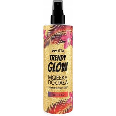 Venita Trendy Glow Rozświetlająca Mgiełka Do Ciała Brokat Rich Gold 200ml