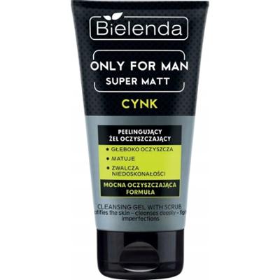 Bielenda Only For Man Super Matt Męski Peeling Żel Do Mycia Twarzy 150g