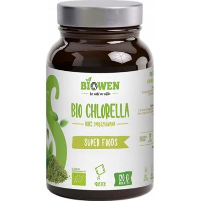 Biowen Bio Chlorella w Proszku Suplement Detoks Zmęczenie Odporność 120g