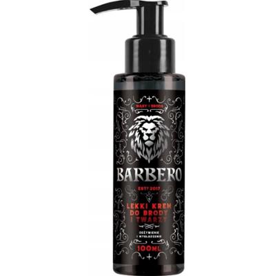 Barbero Lekki Wygładzający Krem Do Twarzy Brody Wąsów Dla Mężczyzn 100ml