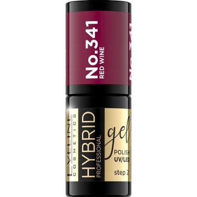 Eveline Hybrid Lakier Hybrydowy Do Paznokci Czerwony 341 Red Wine 5ml