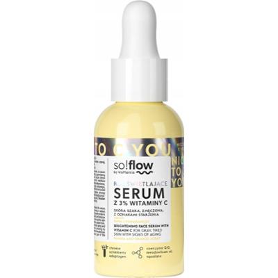 So Flow Rozświetlające Serum Olejowe Do Twarzy z 3% Witaminą C Q10 30ml