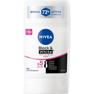 Nivea Black White Invisible Clear 72H Antyperspirant Damski w Sztyfcie 50ml