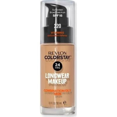 Revlon Colorstay Długotrwały Podkład Do Twarzy Cera Tłusta Mieszana 220 Natural Beige
