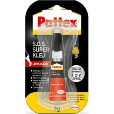 Pattex S.O.S. Super Klej Błyskawiczny Mega Mocny Uniwersalny 3g