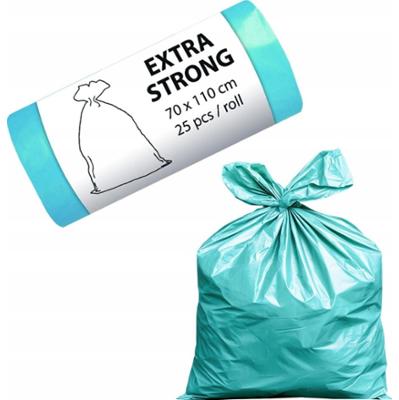 AluFix Worki Na Śmieci Extra Mocne Wytrzymałe z Folii HDPE 120L 25 Sztuk