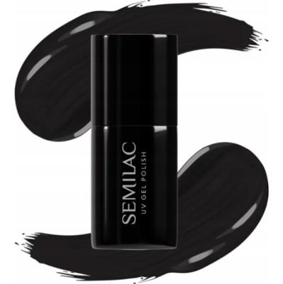 Semilac Lakier Hybrydowy Do Paznokci Perfect Black 300 Głęboka Czerń 7ml