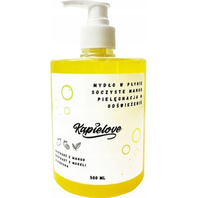 Kąpielove Mydło w Płynie Do Rąk Soczyste Mango i Morela Gliceryna 500ml