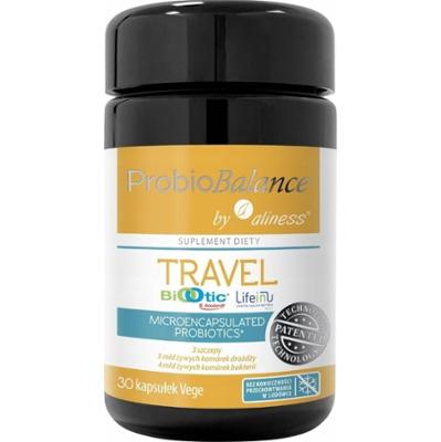 Aliness ProbioBalance Travel Probiotyk Na Podróże Wakacje Trawienie 30 Kaps