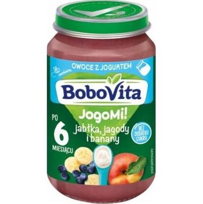 Bobovita JogoMi Deser Owoce z Jogurtem Jagody Jabłka i Banany 190g