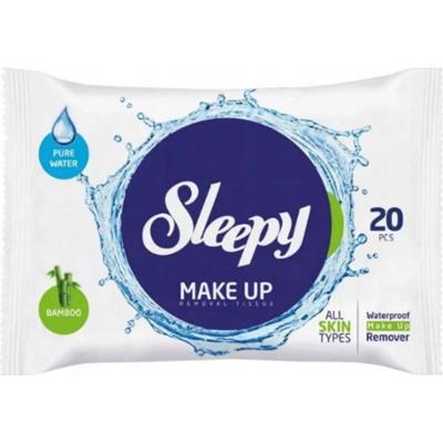 Sleepy Make Up Hipoalergiczne Chusteczki Do Demakijażu Twarzy Oczu 20szt