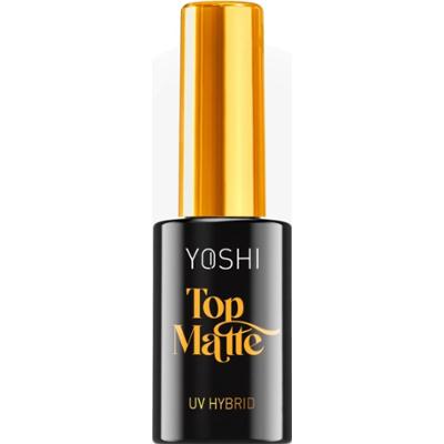 Yoshi UV Hybrid Matowy Top Hybrydowy Do Paznokci No Wipe Transparentny 10ml
