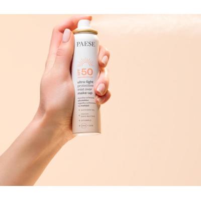 Paese Ultralekka Mgiełka Do Twarzy Na Makijaż Ochrona z Filtrem SPF 50 75ml