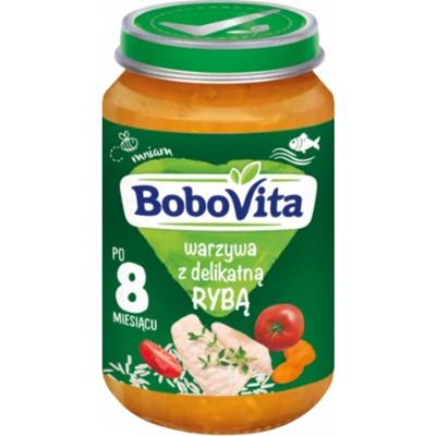 Bobovita Obiadek Dla Dzieci Warzywa z Delikatną Rybą Po 8 Miesiącu 190g