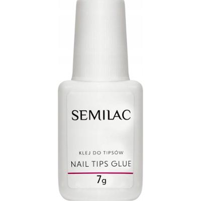 Semilac Nail Tips Glue Mocny Transparentny Klej Do Tipsów z Pędzelkiem 7g