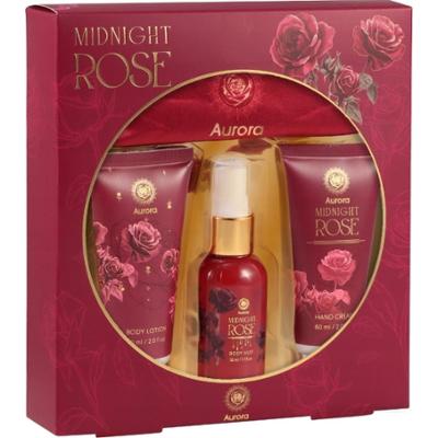 Aurora Damski Zestaw Prezentowy Kosmetyków Do Ciała + Opaska Midnight Rose