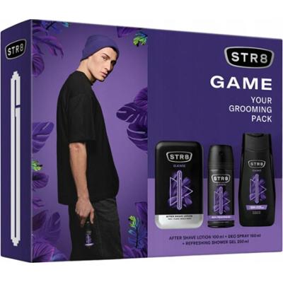 STR8 Game Zestaw Prezentowy Dla Mężczyzn Balsam Po Goleniu Żel Dezodorant