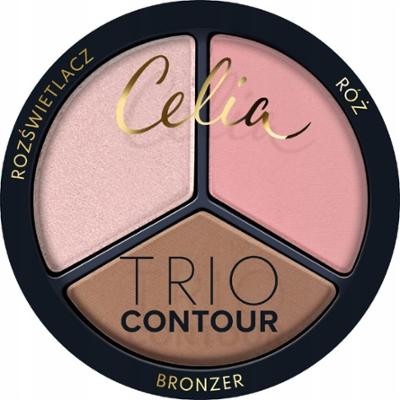 Celia Trio Contour Wielofunkcyjny Zestaw Do Konturowania Twarzy w Pudrze 03