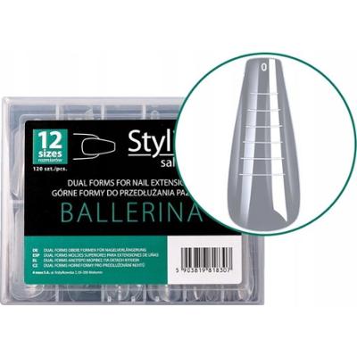 Szablony Do Przedłużania Paznokci Dual Form Górne Formy Ballerina 120 Sztuk