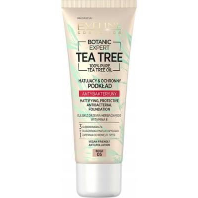 Eveline Tea Tree Matujący Podkład Antybakteryjny SPF10 05 Beige 30ml