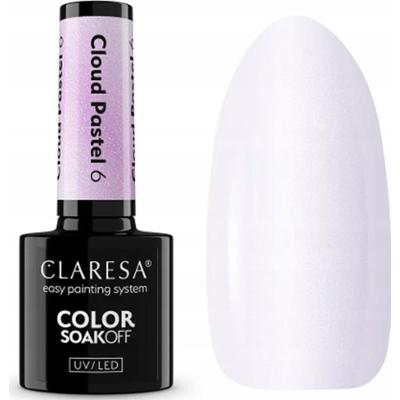 Claresa Lakier Hybrydowy Do Paznokci Jasny Perłowy Fiolet Cloud Pastel 6 5g