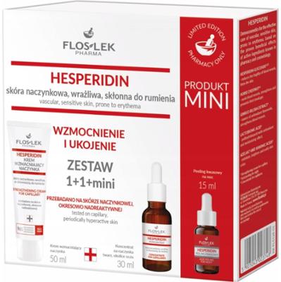 Floslek Hesperidin Zestaw Kosmetyków Krem Do Twarzy + Koncentrat + Peeling