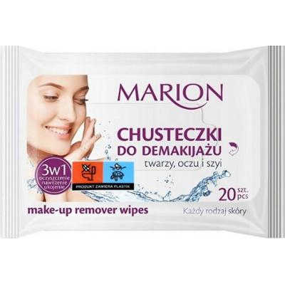 Marion Oczyszczające Chusteczki Do Demakijażu Twarzy Oczu Szyi Aloes 20 szt