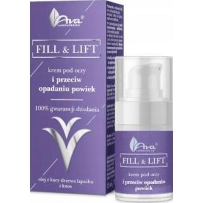 AVA Fill & Lift Krem Pod Oczy i Przeciw Opadaniu Powiek Wokół Oczu 15ml