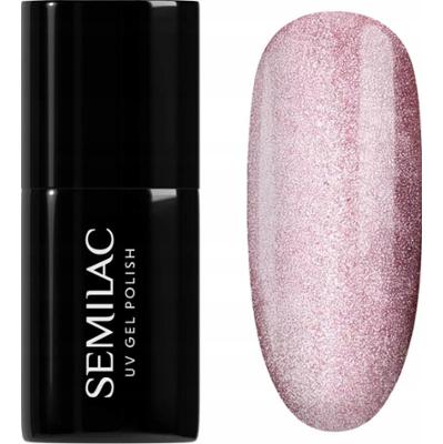Semilac Lakier Hybrydowy Do Paznokci Cat Eye Różowy 663 Blush Gloss 7ml