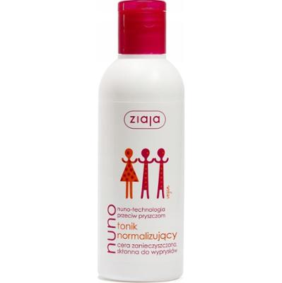 Ziaja Nuno Normalizujący Tonik Do Twarzy Antybakteryjny z Miętą 200ml
