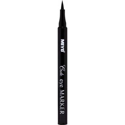 Miyo Cute Eye Marker Wodoodporny Eyeliner w Pisaku Intensywnie Czarny Mat