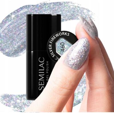 Semilac Lakier Hybrydowy Silver Fireworks 460 7ml