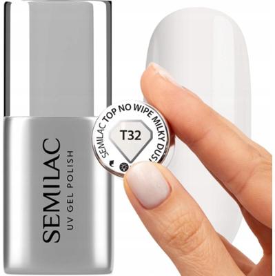 Semilac Top Milky Dust T32 Do Lakierów Hybrydowych Brokat Mleczny 7ml