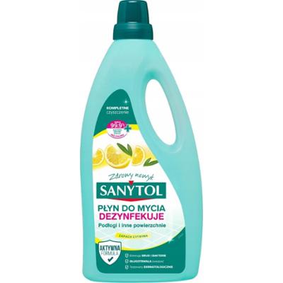 Sanytol Dezynfekujący Płyn Do Mycia Podłóg Bez Chloru Cytrynowy 1000ml