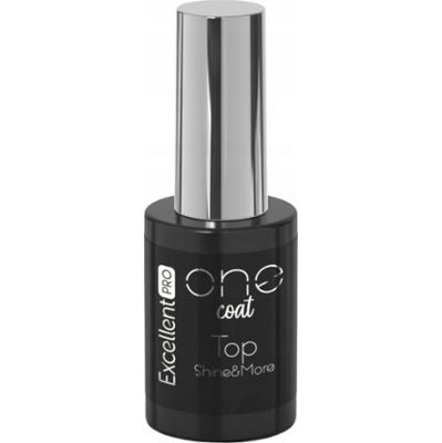 Excellent PRO One Coat Shine More Bezbarwny Top Do Paznokci Manicure 11g
