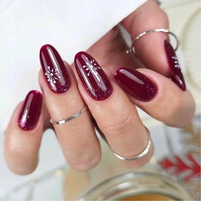 Claresa Lakier Hybrydowy Do Paznokci Klasyczny Burgundowy Mystic Aura 3 5g