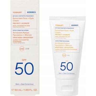 Korres Yoghurt Krem Żel Ochronny Do Twarzy i Pod Oczy z Filtrem SPF50 50ml