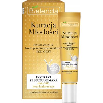 Bielenda Kuracja Młodości Nawilżający Krem Pod Oczy Śluz Ślimaka 15ml