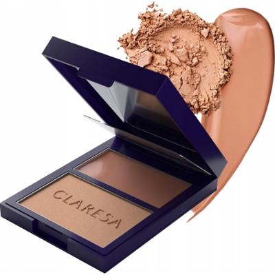 Claresa Duo Palette Paleta Bronzerów Kremowy + Prasowany 02 Sun Tropez