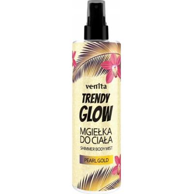 Venita Trendy Glow Rozświetlająca Mgiełka Do Ciała Brokat Pearl Gold 200ml
