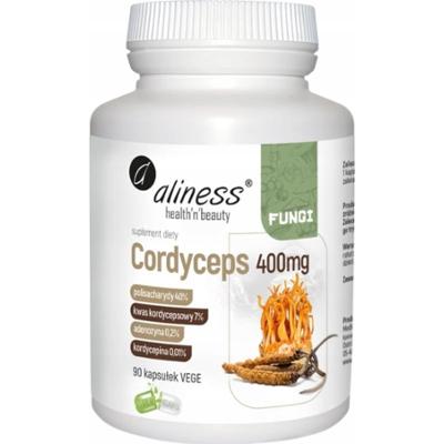 Aliness Cordyceps Fungi 400mg Suplement Diety Kordyceps Ekstrakt 90 Kaps